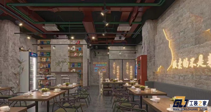 西安西安餐飲店項目設(shè)計效果圖案例分享裝修案例